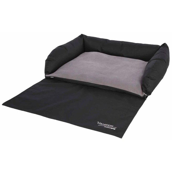 Kerbl autós fekhely kutyáknak, szürke és fekete, 95x75x16 cm, 80584, 2.4 Kg