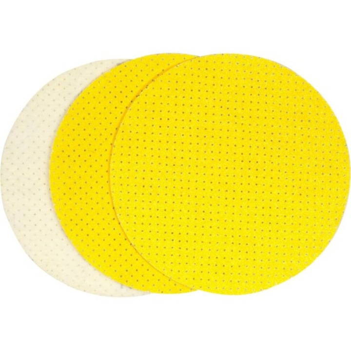 Комплект от 3 перфорирани шлифовъчни диска Yato, диаметър 225 мм, велкро, зърно 180