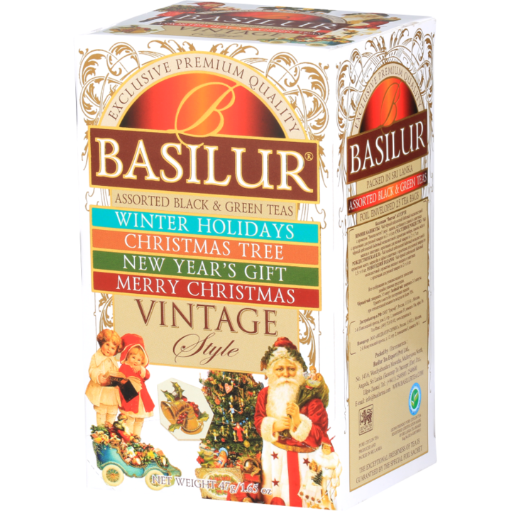 Ceai Mix, Basilur, Vintage Assorted, 25 plicuri, 47 g