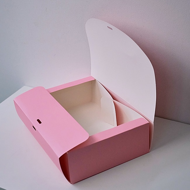 Cutie pentru cadouri, Rosy Elegance, cu funda aurie, Roz, 28x20, 5x8 cm ...