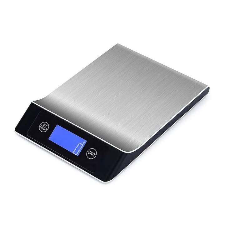 Кухненска везна C-Tech DS14A, капацитет 15 кг, резолюция 1 г, модерен минималистичен луксозен дизайн