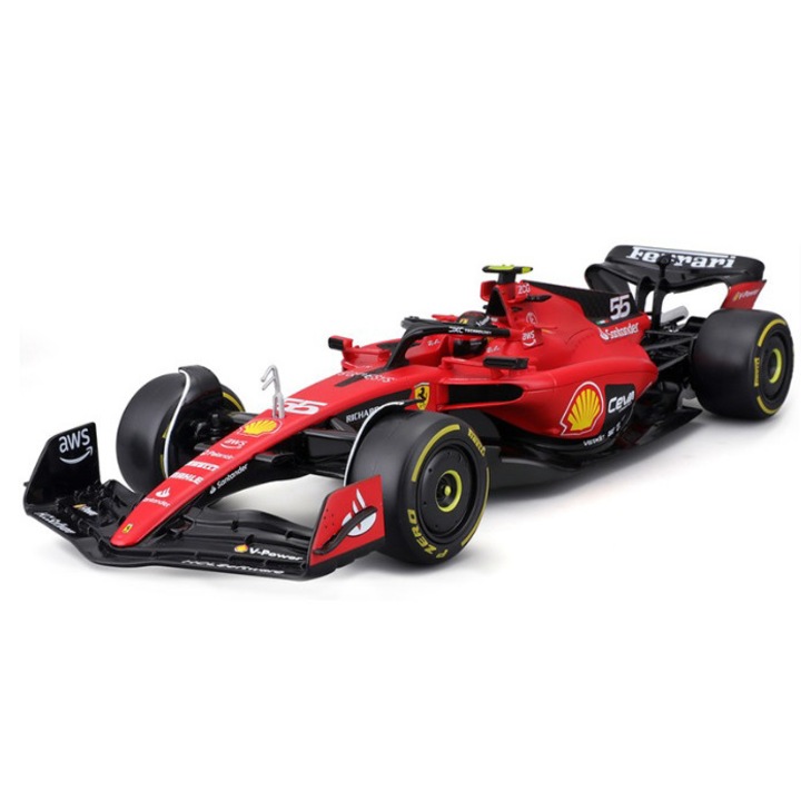 Автомобилен макет Bburago 1/18 Ferrari Formula Racing team #55 Carlos Sainz