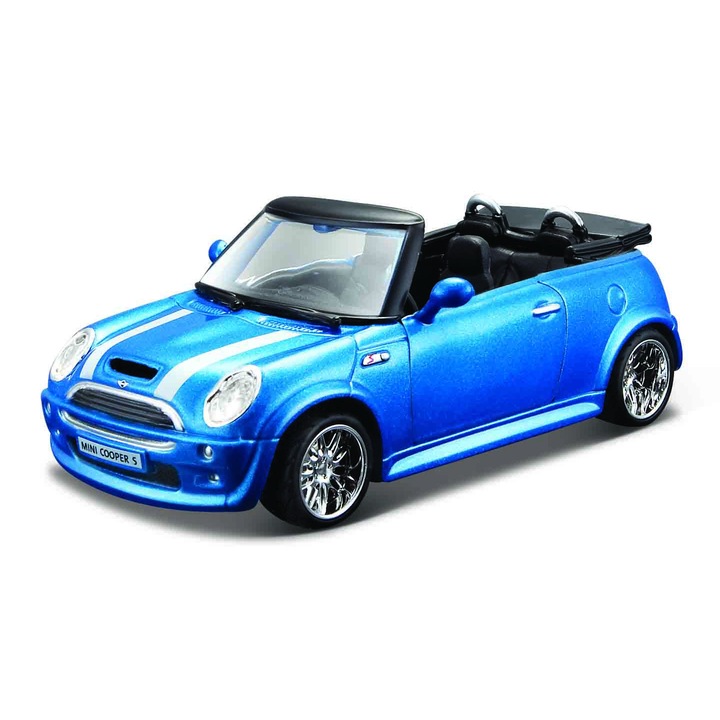 Модел на кола Bburago мащаб 1/32 Mini Cooper S Cabriolet Blue 43100-43041