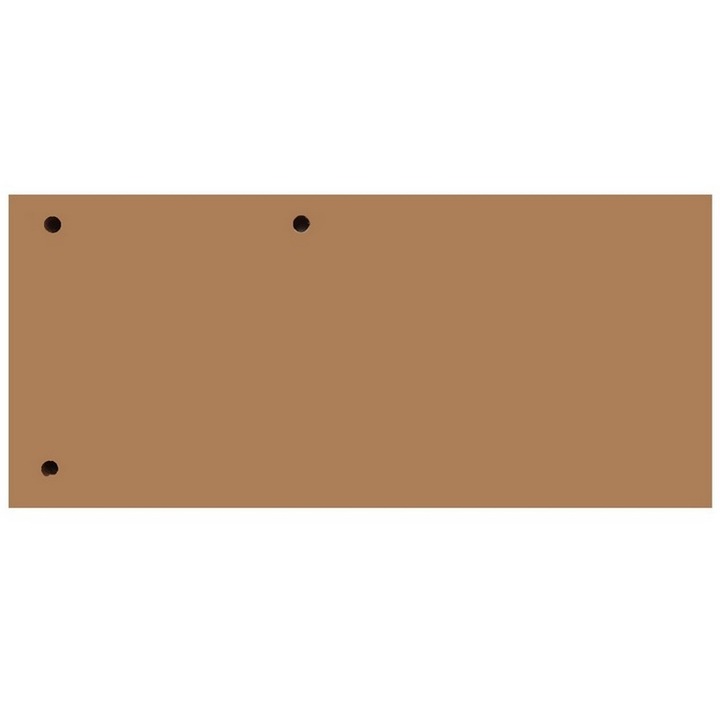 Set 100 separatoare biblioraft, carton 160 gr, 105x230 mm - maro