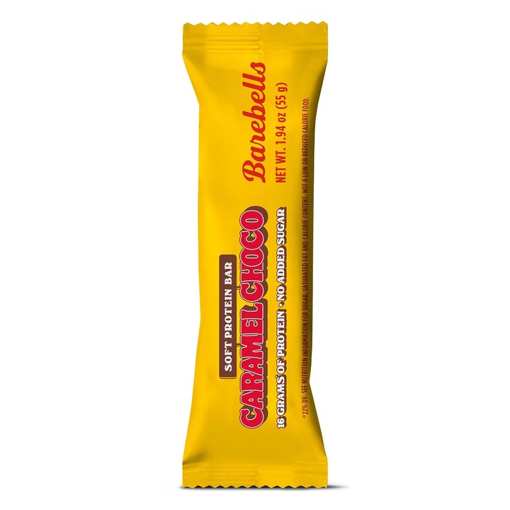 Baton Proteic cu Aroma de Caramel si Ciocolata, Barebells Soft Protein Bar, 55 g