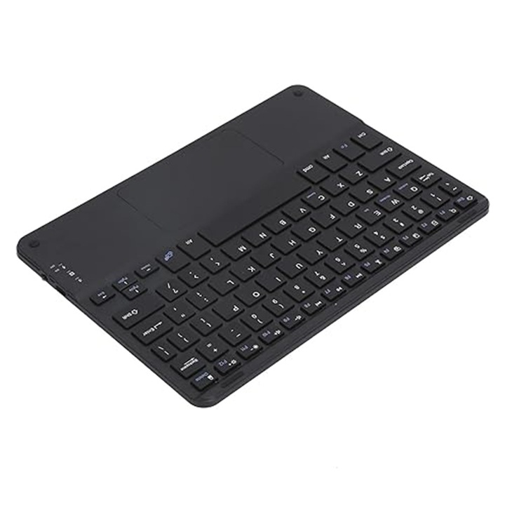 Tastatura Bluetooth cu Touchpad, NAXSIR, Compatibil cu Android/iOS/Windows, 10'', Negru