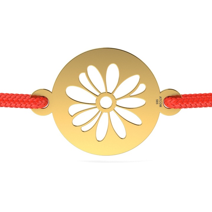 Bratara din aur galben cu snur model Margareta