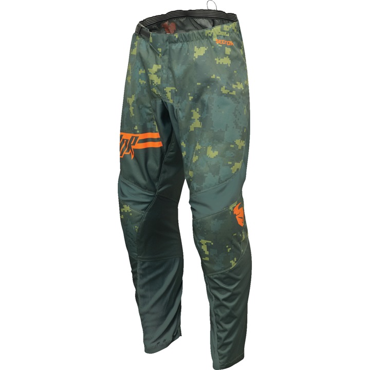 Pantaloni atv/cross Thor Sector Digi Camo, culoare verde/camo, marime 32
