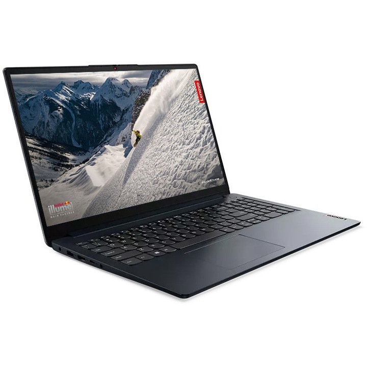 Laptop Lenovo IdeaPad 1 15ALC7 cu procesor AMD Ryzen 5 5500U, 15.6", Full HD, 16GB DDR4, 1TB SSD, Windows 11 Pro, Abyss Blue