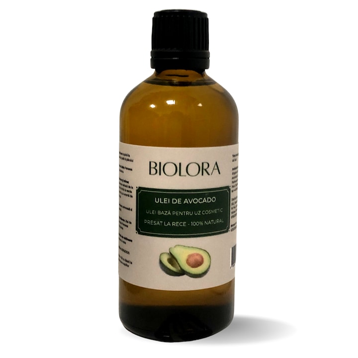 Студено пресовано масло от авокадо, 100% натурално, за козметична употреба, за грижа за кожата и косата, 100 ml