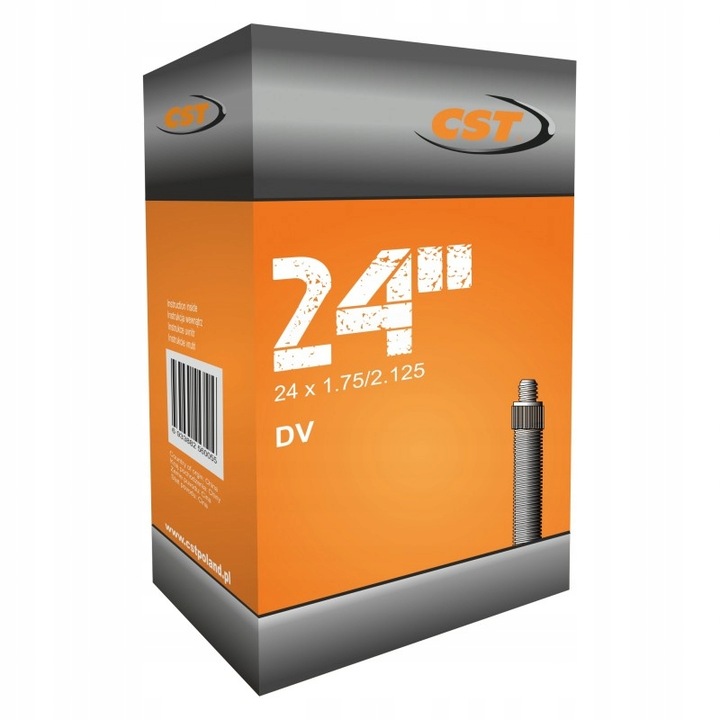 Camera roata bicicleta CST 24" x 1.75-2.125, 0.87 mm, ventil DV