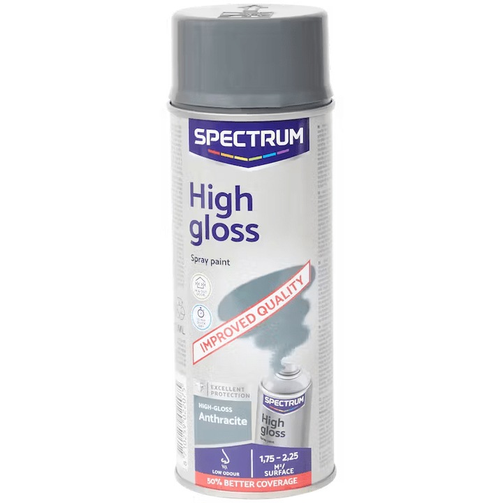 Spray vopsea Spectrum, antracit, 400ml