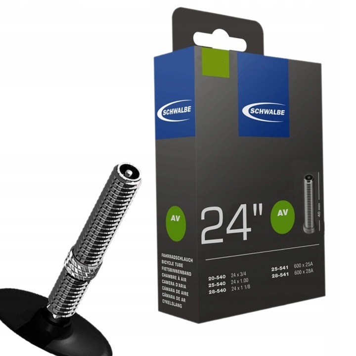 Camera interioara 24x3/4 24x1.0 20-28/540 AV SCHWALBE scaun cu rotile