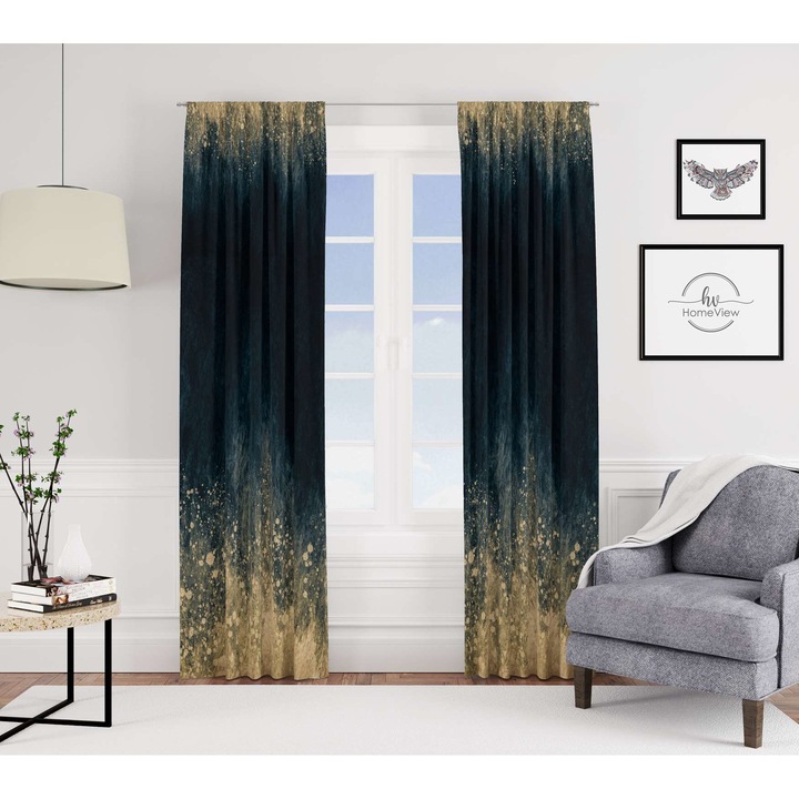 Draperie, HomeView, Poliester, 140X230, Multicolor