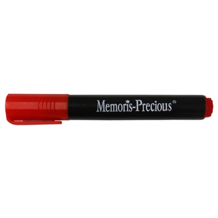 Перманентен маркер Memoris-Precious, текстуриран връх, 2-7 мм, червен