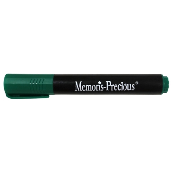 Перманентен маркер Memoris-Precious, текстуриран връх, 2-7 мм, зелен