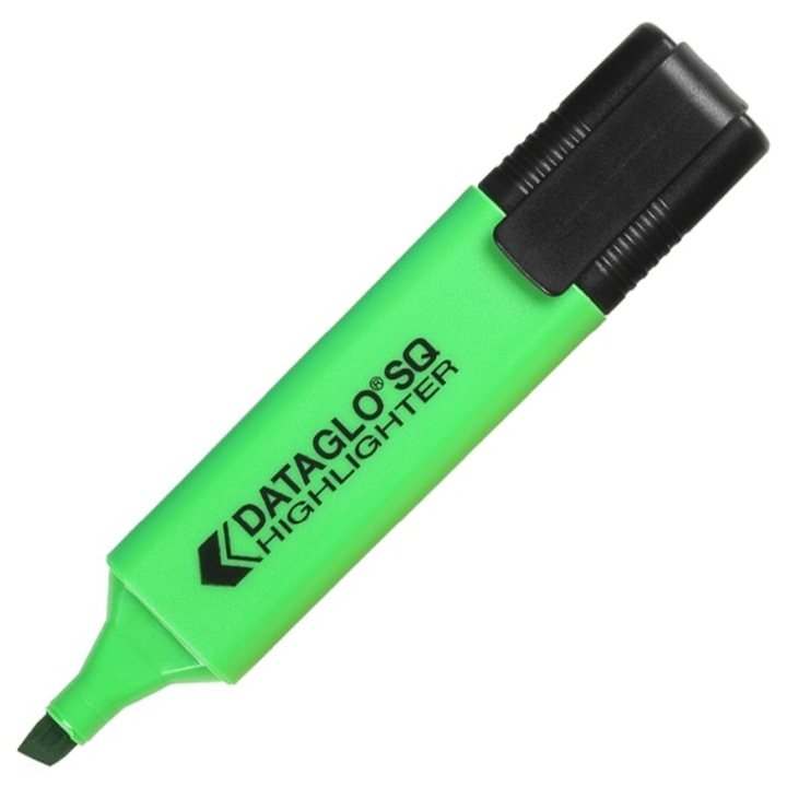 Текст маркер DataGlo, Връх 1-5m, Зелен