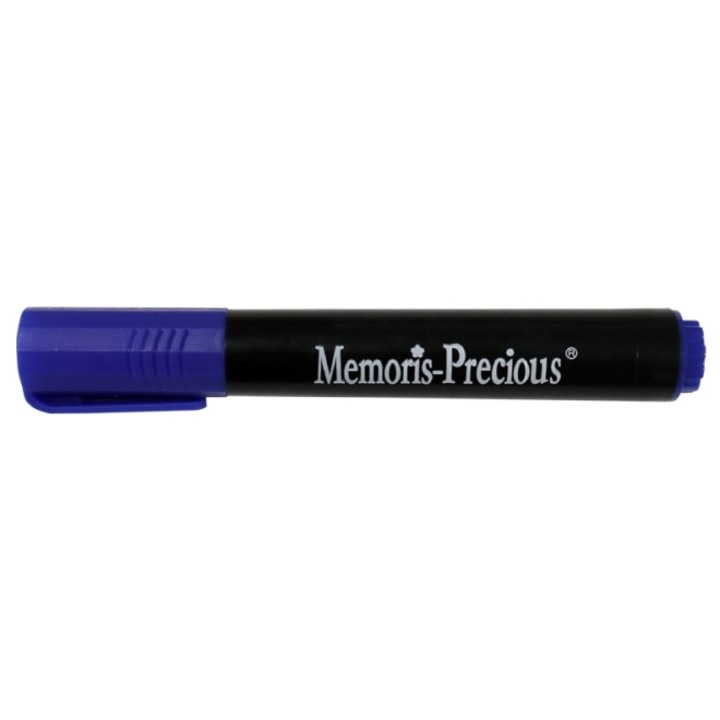 Перманентен маркер Memoris-Precious, текстуриран връх, 2-7 мм, син
