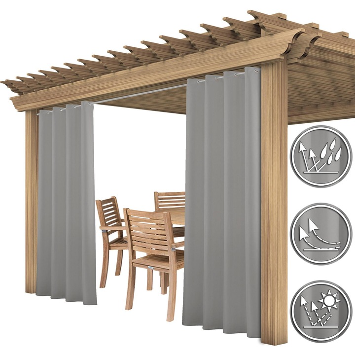 Perdeau de gradina, HomeView, H-ZXK003, 155x200, Waterproof, Multicolor