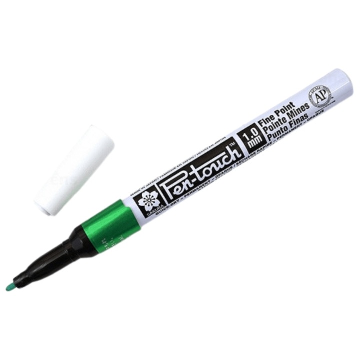 Marker cu vopsea Sakura Pen Touch, F, green