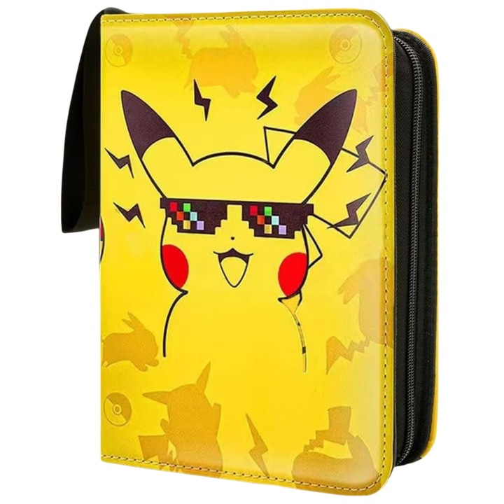 Album de carti Pokemon cu 4 compartimente, MunDeir, 400 de sloturi, 8.0