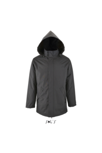 Jacheta unisex captusita cu gluga OL'S SO02109, Gri inchis, XS