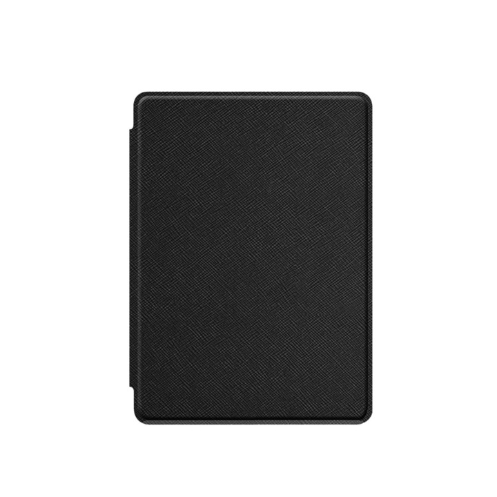 Защитен капак, Hedo, кожа/поликарбонат, съвместим с Amazon Kindle 10 2019 K658, черен