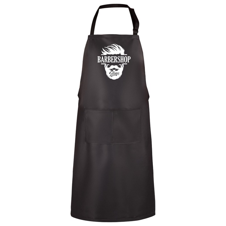 Sort de coafor din piele eco, pentru coafura si treburi casnice, ingrijirea cainilor, 86x61 cm, Barbershop