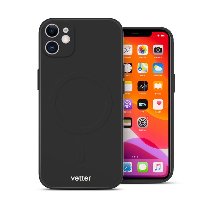 Husa pentru iPhone 11 Vetter soft pro ultra magsafe black