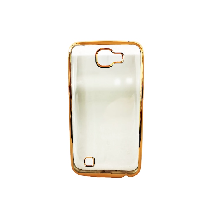 Капак Съвместим с LG K4, G-tech, Glimmer, Electroplated Frame, Gold