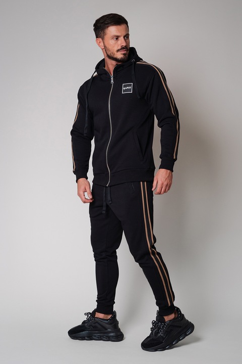 uFIT, Trening cu benzi laterale contrastante, Negru