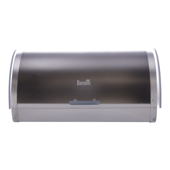 Cutie de paine, Berretti, 40x29x20cm, Inox, Alb/Transparent