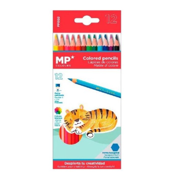 Set 12 Creioane colorate, MP, Multicolor