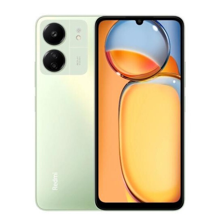 Telefon Mobil Xiaomi Redmi 13C, Dual SIM, 128GB, 6GB RAM, 4G, Verde