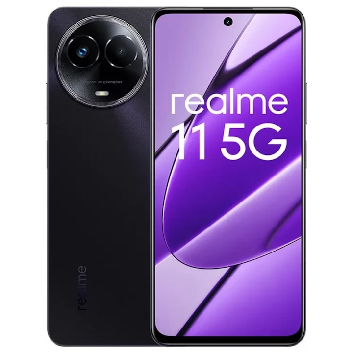 Мобилен телефон Realme 11 5G, 256GB, 8GB RAM, Dual-SIM, Black Glory