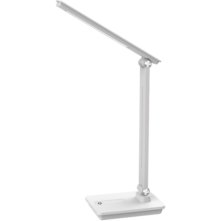 LED Home DK-R08 asztali lámpa, 4,5 W, 1200 mAh akkumulátor, érintésvezérlés, 3 világítási mód, USB töltés, 39 cm