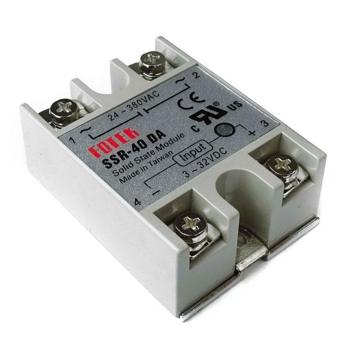 Szilárdtest relé SSR-40DA AC-DC 40A