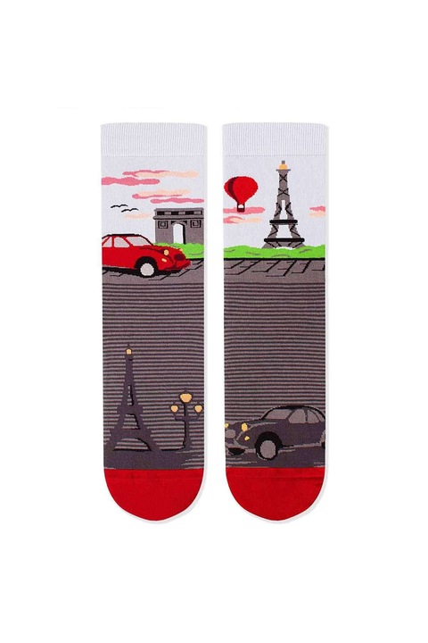 Arty Socks Paris Сиви памучни чорапи