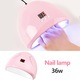 Kit unghii cu gel, 36W, USB, Multicolor