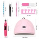 Kit unghii cu gel, 36W, USB, Multicolor