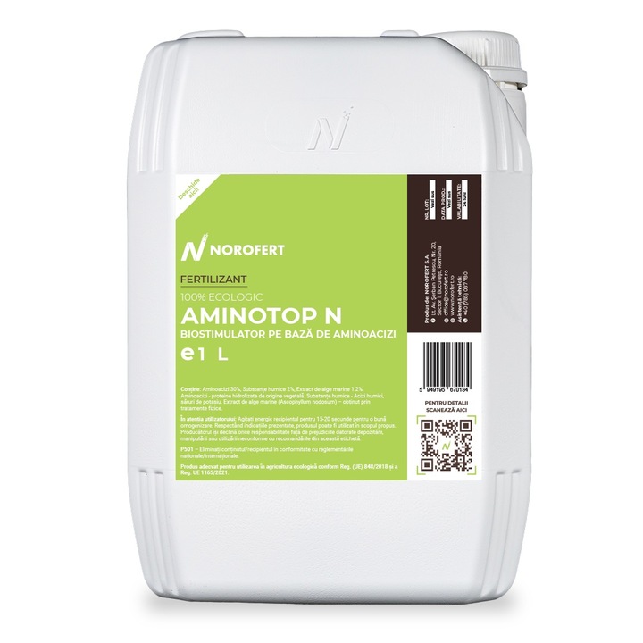 Biostimulator organic cu azot, 1 L - Aminotop N