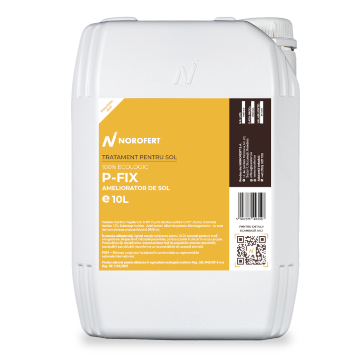 Solubilizator fosfor, Ameliorator de sol, ecologic, 10 L - P-Fix - eMAG.ro