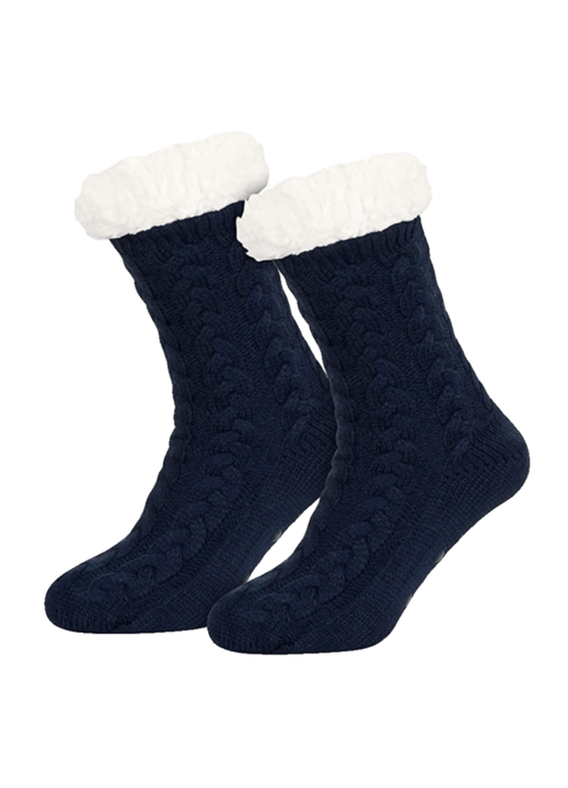 Sosete groase si calduroase, Vca, Acrilic, Albastru inchis, Universal