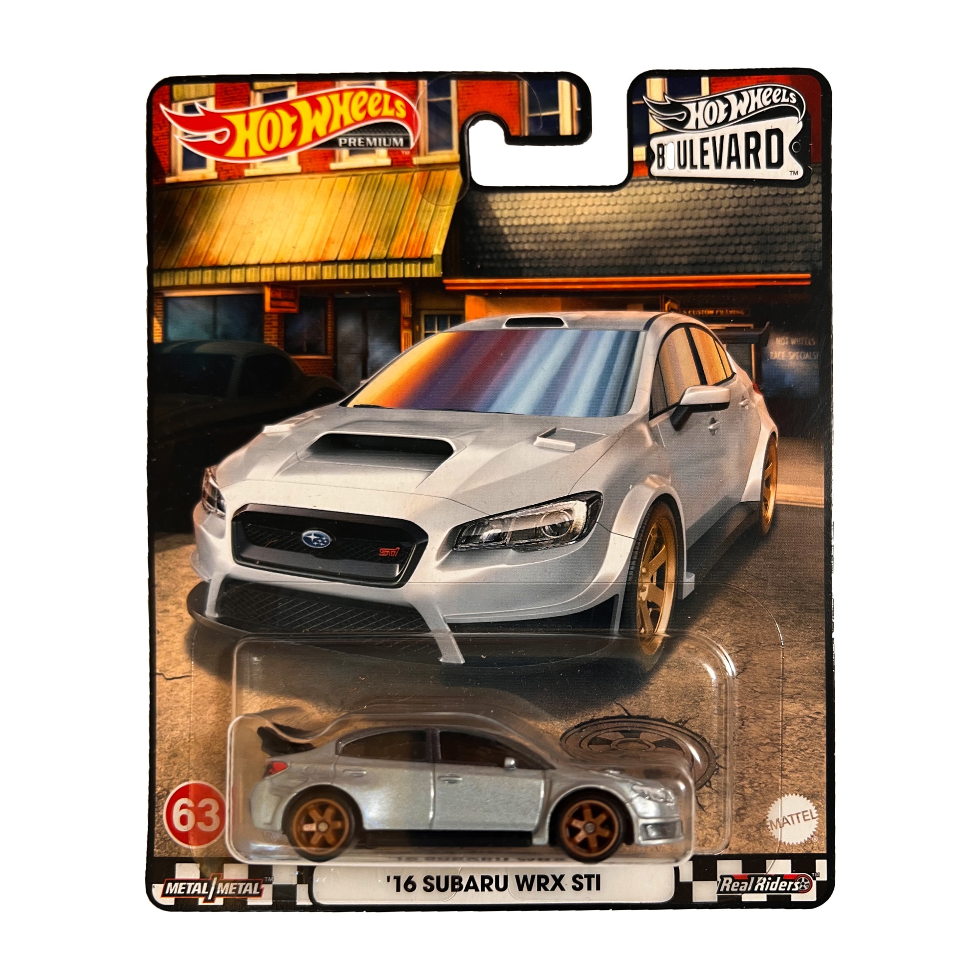 Macheta Metalica Hot Wheels Premium, '16 Subaru WRX STI, Boulevard