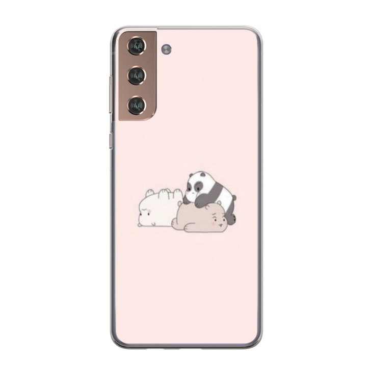 Személyre szabott HQ Print 360 fokos borító a Samsung Galaxy S22 Plus készülékhez, Bears model #3, többszínű, S1D1M0115