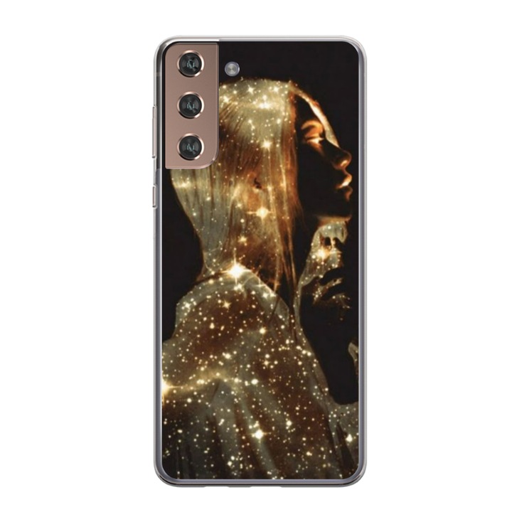 Személyre szabott HQ Print 360 fokos borító Samsung Galaxy S21-hez, Golden Girl modell, többszínű, S1D1M0350