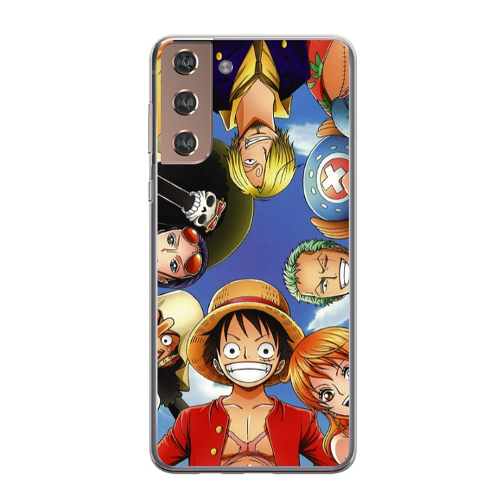 Személyre szabott HQ Print 360 fokos tok Samsung Galaxy S22 Plus készülékhez, One Piece modell, többszínű, S1D1M0001