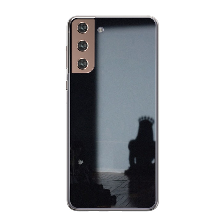 Husa personalizata HQ Print 360 de grade pentru Samsung Galaxy S21 FE, model Shadow Princess, multicolor, S1D1M0341