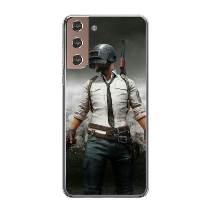Egyedi HQ Print 360 fokos borító Samsung Galaxy S22, PUBG 1. modellhez, többszínű, S1D1M0214