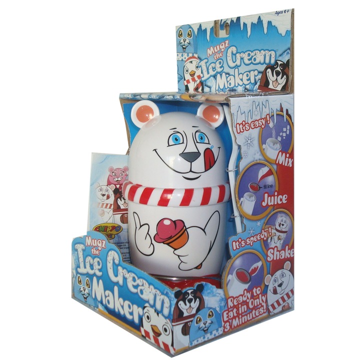 Aparat inghetata copii, Chippo, Alb/Rosu, 4+